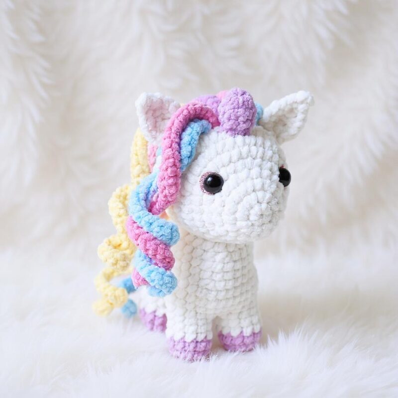 Unicorn Amigurumi Crochet Pattern - Charming DIY Stuffed Animal Toy - Instant Download PDF