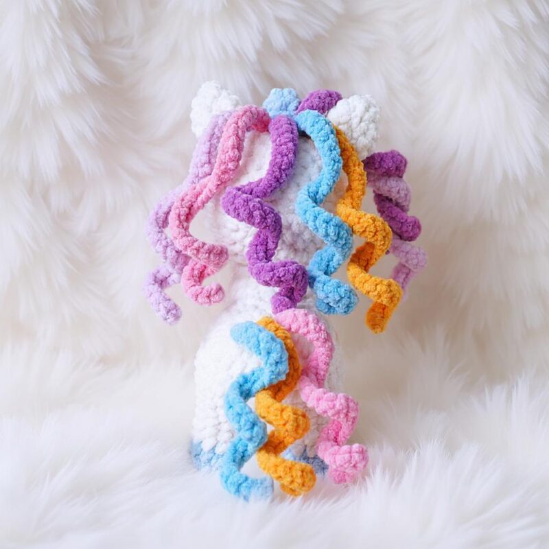 Unicorn Amigurumi Crochet Pattern - Charming DIY Stuffed Animal Toy - Instant Download PDF - Image 3