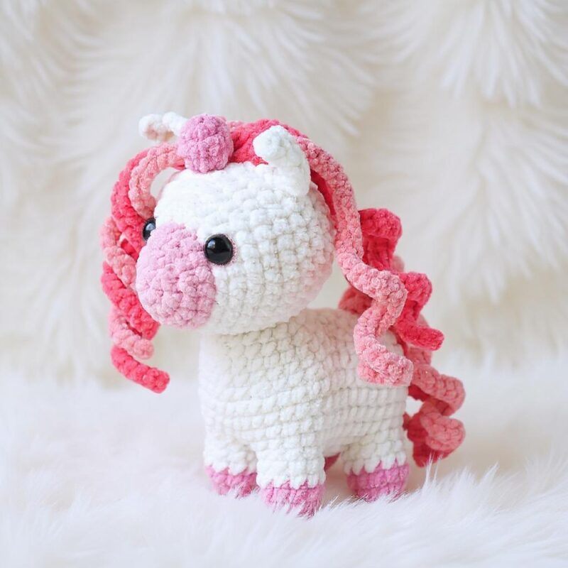 Unicorn Amigurumi Crochet Pattern - Charming DIY Stuffed Animal Toy - Instant Download PDF - Image 4