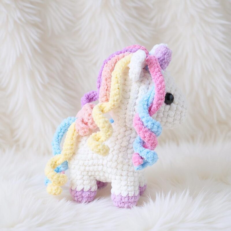 Unicorn Amigurumi Crochet Pattern - Charming DIY Stuffed Animal Toy - Instant Download PDF - Image 5