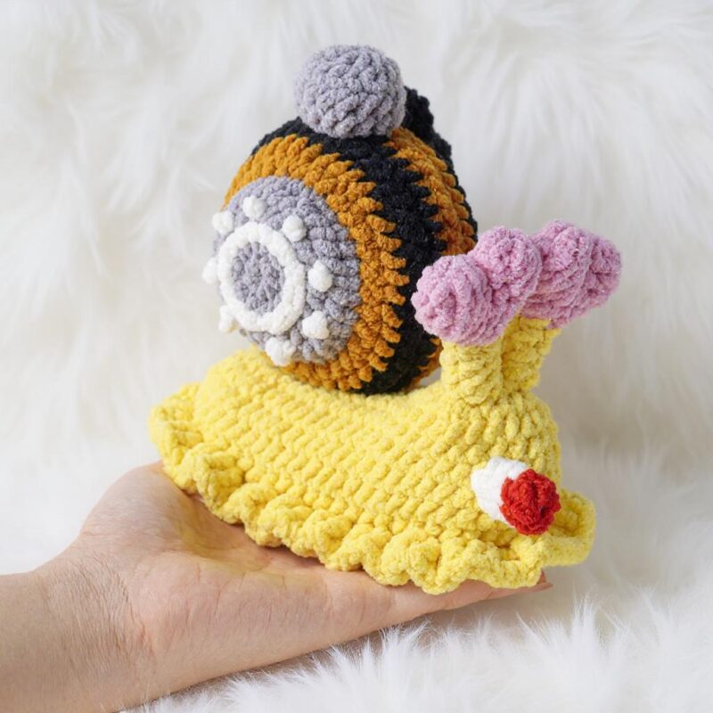 Chef Snail Amigurumi Crochet Pattern - Adorable - DIY Stuffed Animal Toy - Instant Download PDF - Image 2