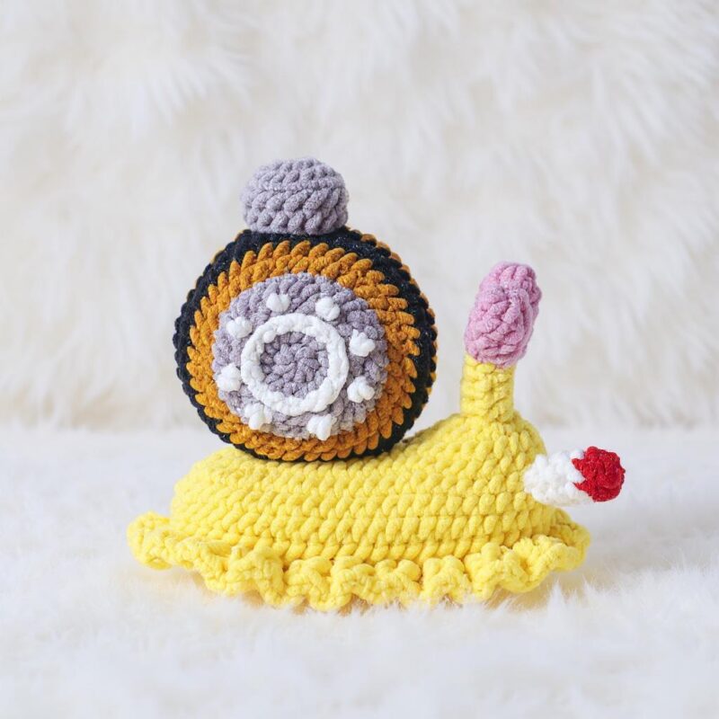Chef Snail Amigurumi Crochet Pattern - Adorable - DIY Stuffed Animal Toy - Instant Download PDF - Image 3
