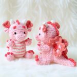 Cherry Blossom Dragon Amigurumi Crochet Pattern - Whimsical DIY Stuffed Animal Toy - Instant Download PDF