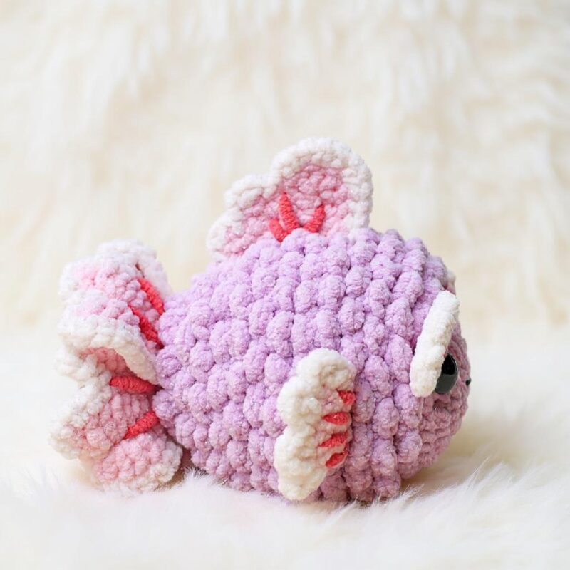 Cherry Blossom Fish Amigurumi Crochet Pattern - Whimsical DIY Stuffed Animal Toy - Instant Download PDF - Image 4