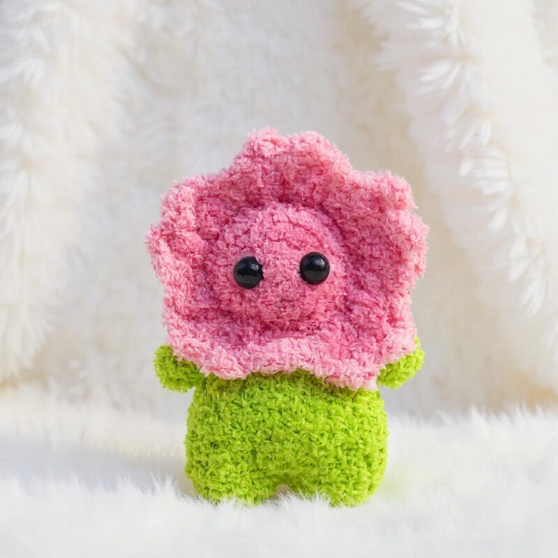 Cherry Blossom Amigurumi Crochet Pattern - Adorable DIY Flower Decor - Instant Download PDF