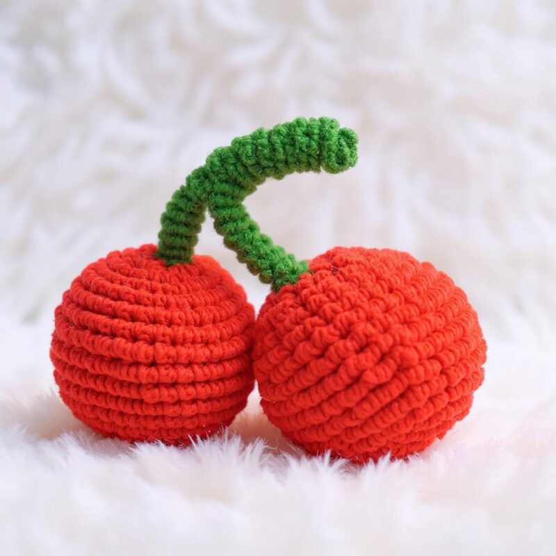 Cherry Cake Amigurumi Crochet Pattern - Yummy DIY Play Food Toy - Instant Download PDF - Image 6