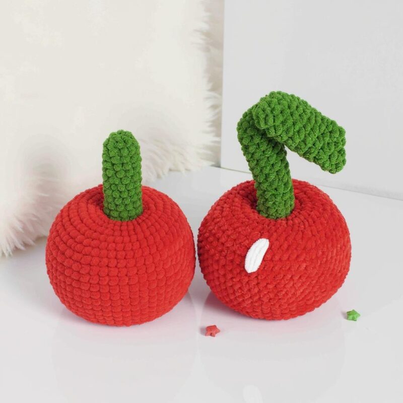 Sweet Cherry Pillow Amigurumi Crochet Pattern - Cute DIY Home Decor - Instant Download PDF - Image 3