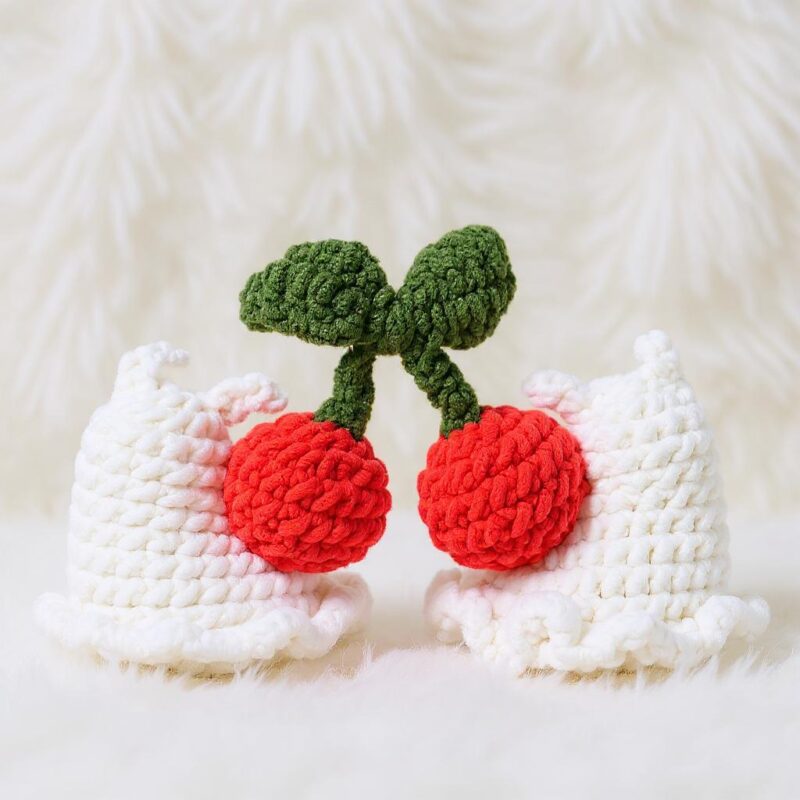 Cherry Snail Amigurumi Crochet Pattern - No-Sew - DIY Stuffed Animal Toy - Instant Download PDF - Image 3