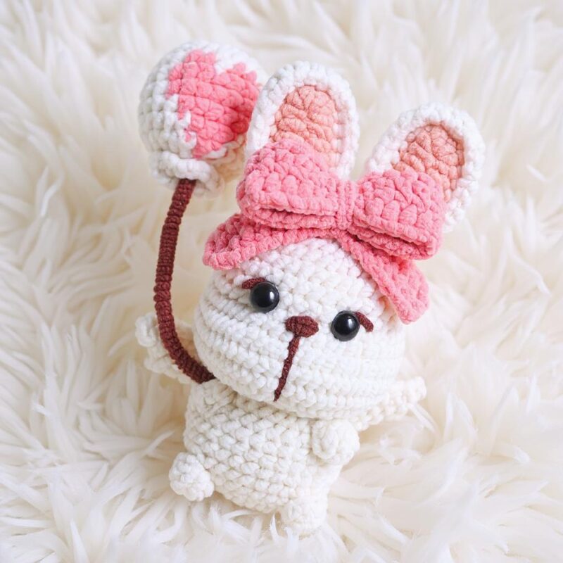 Chibi Puff Bunnies Amigurumi Crochet Pattern Bundle - Adorable DIY Stuffed Animal Toys - Instant Download PDF - Image 4