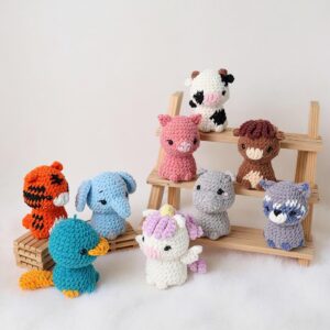 Chill Animal Crew Amigurumi Crochet Pattern Bundle - Adorable DIY Stuffed Animal Toys - Instant Download PDF