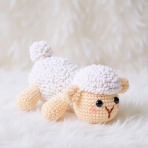Chill Sheep Amigurumi Crochet Pattern - Adorable DIY Stuffed Animal Toy - Instant Download PDF