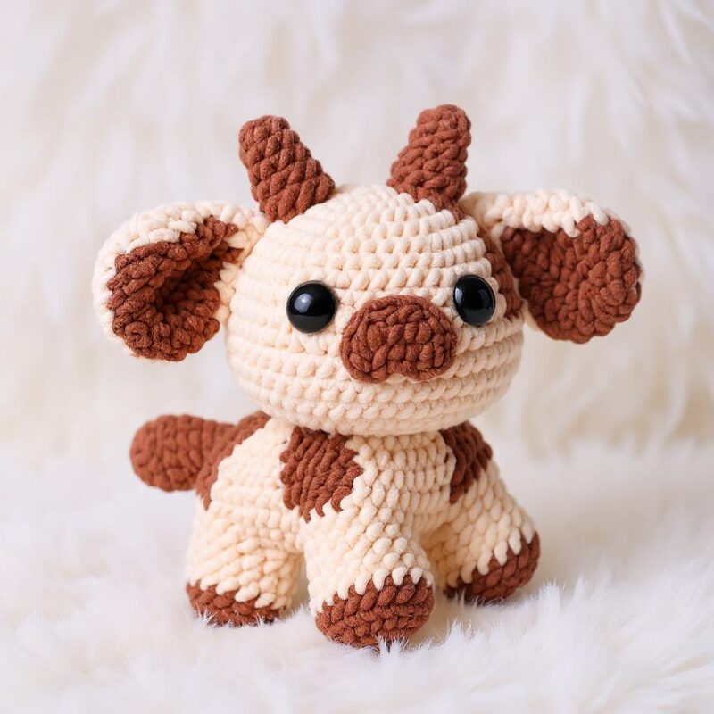 Choco Cow Amigurumi Crochet Pattern - Adorable DIY Stuffed Animal Toy - Instant Download PDF - Image 3