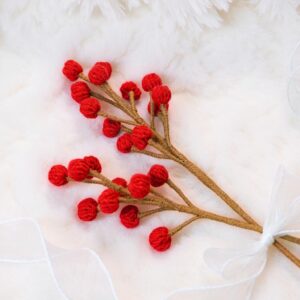 Christmas Berry Amigurumi Crochet Pattern - Festive DIY Holiday Decor - Instant Download PDF