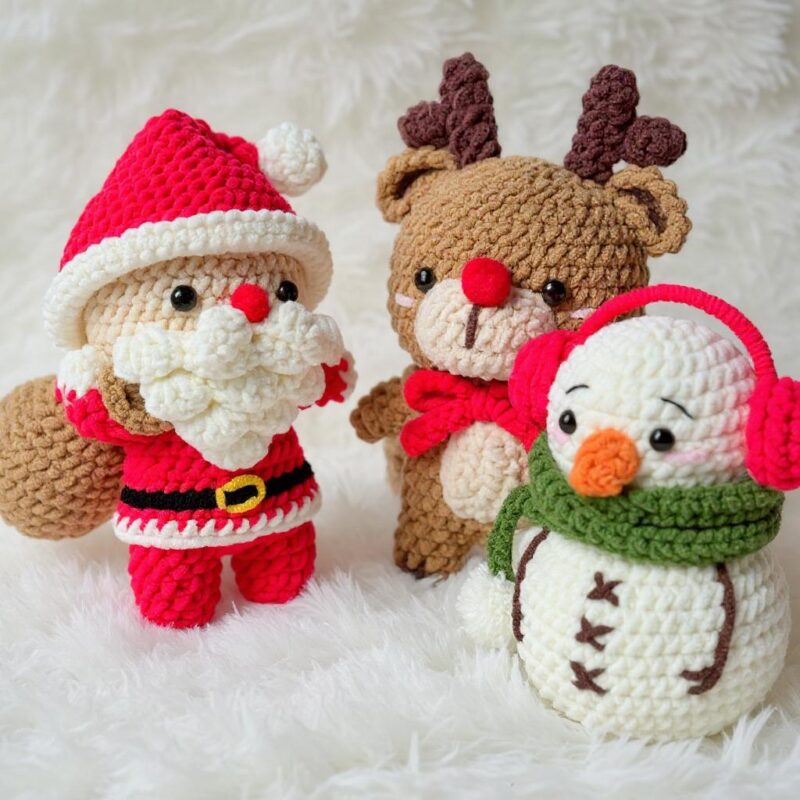 Christmas Character Bundle (7-in-1) Amigurumi Crochet Pattern - Adorable DIY Holiday Toys - Instant Download PDF - Image 2
