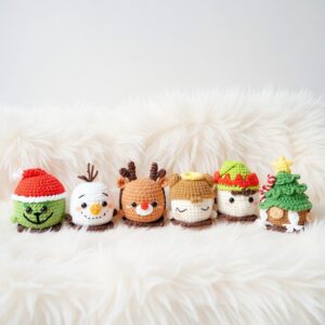 Christmas Cheer Swing Amigurumi Crochet Pattern Bundle - Festive DIY Holiday Decor - Instant Download PDF