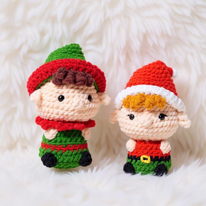 Christmas Elf Amigurumi Crochet Pattern - Adorable DIY Stuffed Toy - Instant Download PDF - Image 2