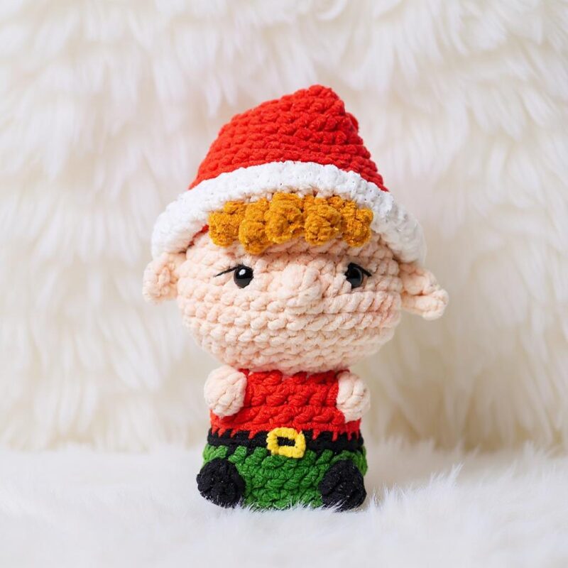 Christmas Elf Amigurumi Crochet Pattern - Adorable DIY Stuffed Toy - Instant Download PDF - Image 5