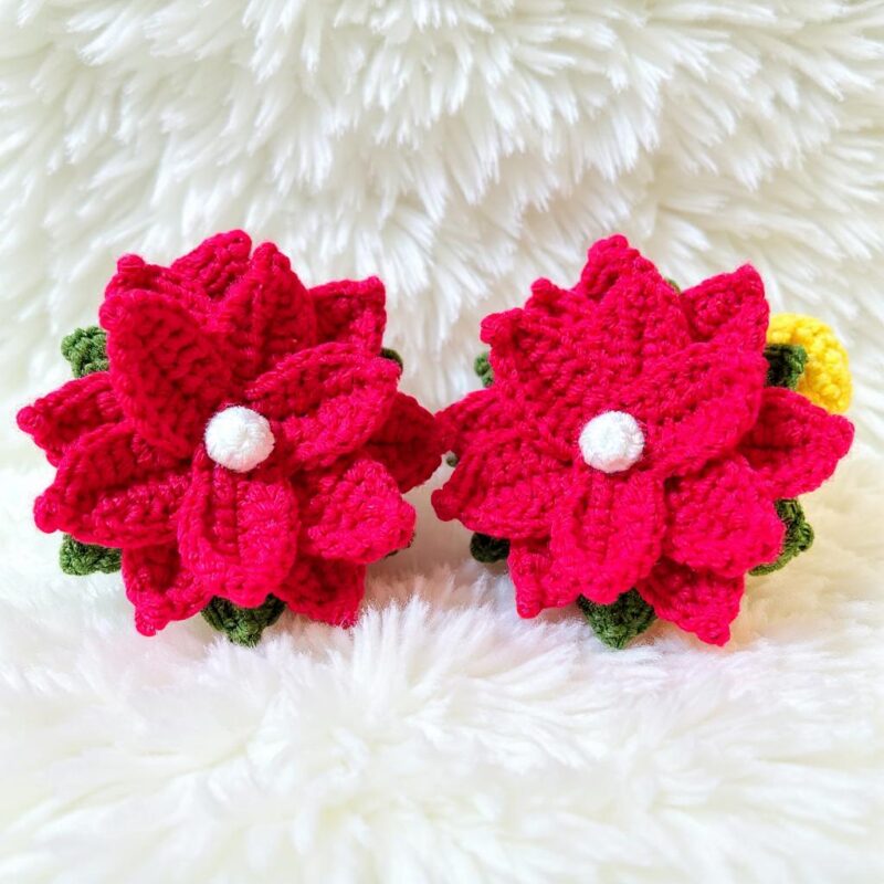 Christmas Flower Bouquet Amigurumi Crochet Pattern - Festive DIY Handmade Decor - Instant Download PDF - Image 5
