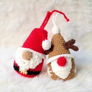 Christmas Santa Gnome Amigurumi Crochet Pattern - Jolly DIY Stuffed Toy - Instant Download PDF