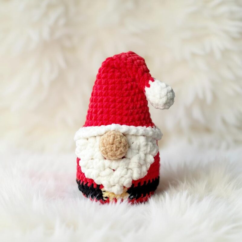 Christmas Santa Gnome Amigurumi Crochet Pattern - Jolly DIY Stuffed Toy - Instant Download PDF - Image 3