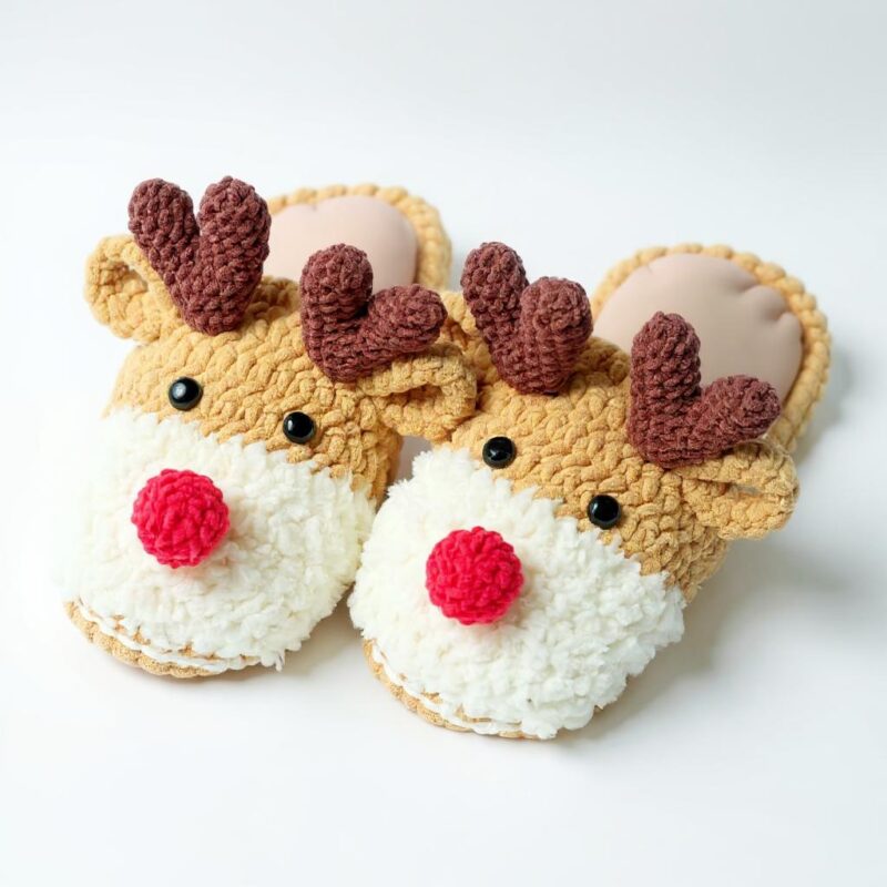 Festive Christmas Slipper Crochet Pattern Bundle - Cozy & Easy DIY Handmade Footwear - Instant Download PDF - Image 4