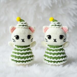 Christmas Tree Cat Amigurumi Crochet Pattern - Adorable DIY Stuffed Animal Toy - Instant Download PDF
