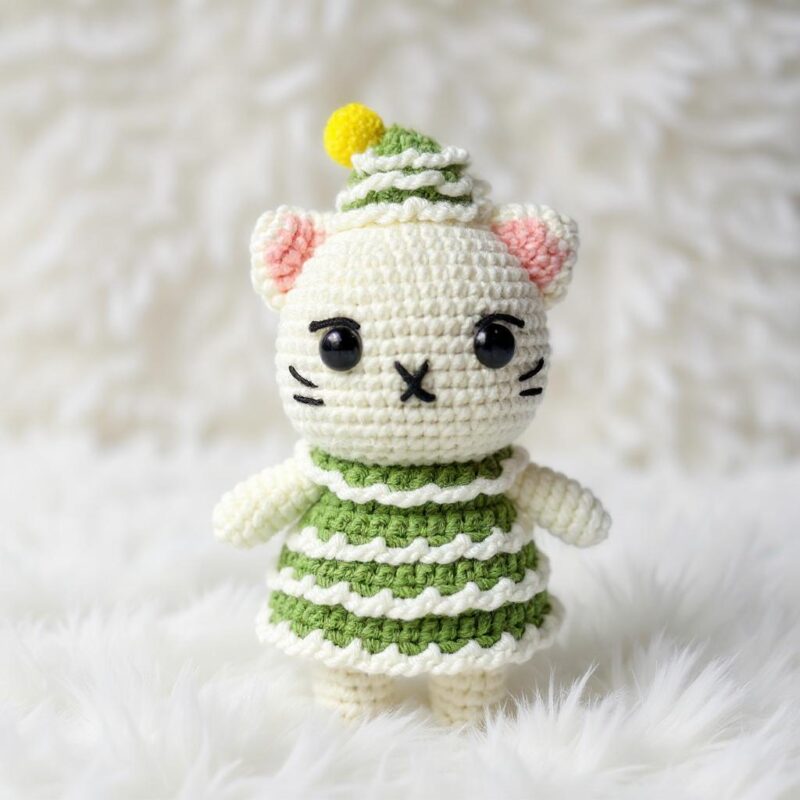Christmas Tree Cat Amigurumi Crochet Pattern - Adorable DIY Stuffed Animal Toy - Instant Download PDF - Image 2