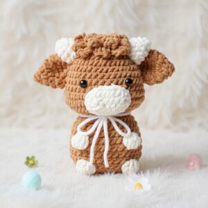 Chubby Cow Amigurumi Crochet Pattern - Adorable DIY Stuffed Animal Toy - Instant Download PDF
