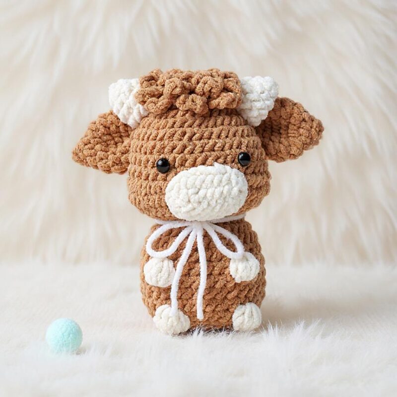 Chubby Cow Amigurumi Crochet Pattern - Adorable DIY Stuffed Animal Toy - Instant Download PDF - Image 2