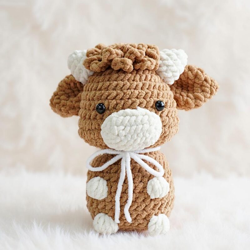 Chubby Cow Amigurumi Crochet Pattern - Adorable DIY Stuffed Animal Toy - Instant Download PDF - Image 3