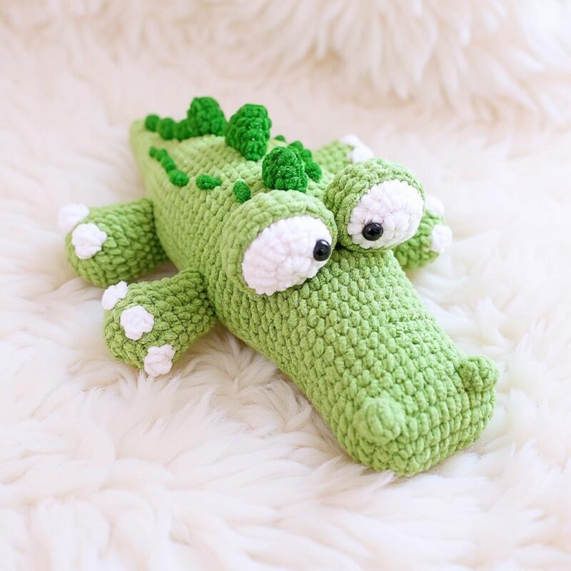Chubby Crocodile Amigurumi Crochet Pattern - Adorable DIY Stuffed Animal Toy - Instant Download PDF - Image 3