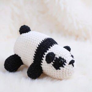 Chubby Panda Amigurumi Crochet Pattern - Adorable DIY Stuffed Animal Toy - Instant Download PDF