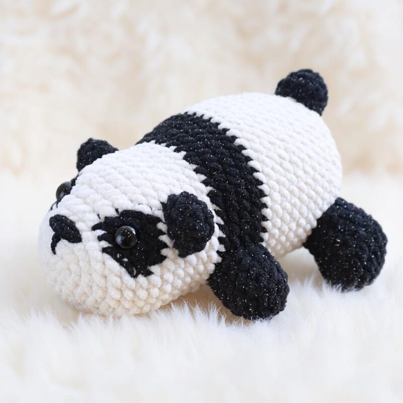 Chubby Panda Amigurumi Crochet Pattern - Adorable DIY Stuffed Animal Toy - Instant Download PDF - Image 2