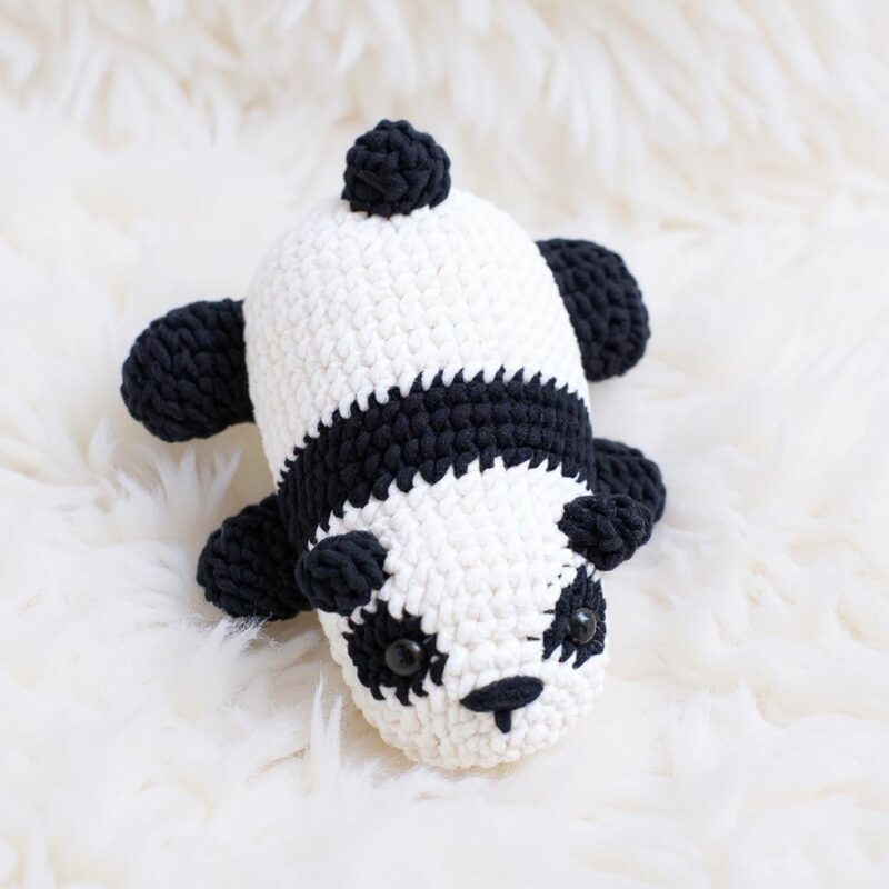 Chubby Panda Amigurumi Crochet Pattern - Adorable DIY Stuffed Animal Toy - Instant Download PDF - Image 4