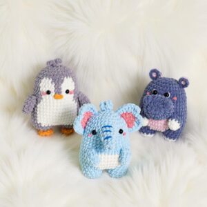 Chunky Cuties Animal Amigurumi Crochet Pattern Bundle - Adorable DIY Stuffed Animal Toys - Instant Download PDF