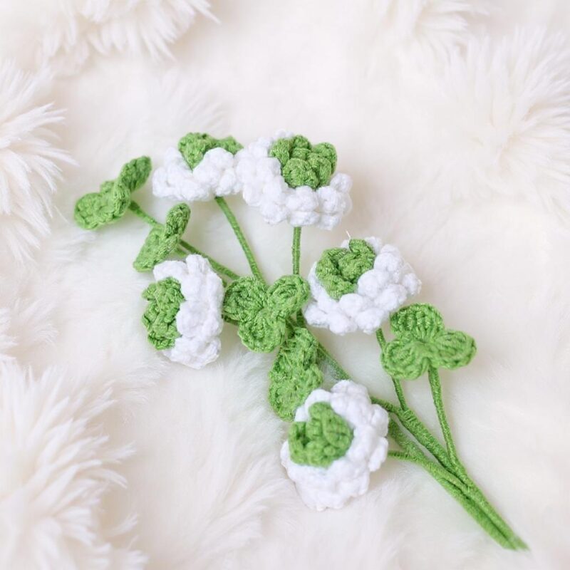Clover Flowers Amigurumi Crochet Pattern - Charming DIY Handmade Decor - Instant Download PDF