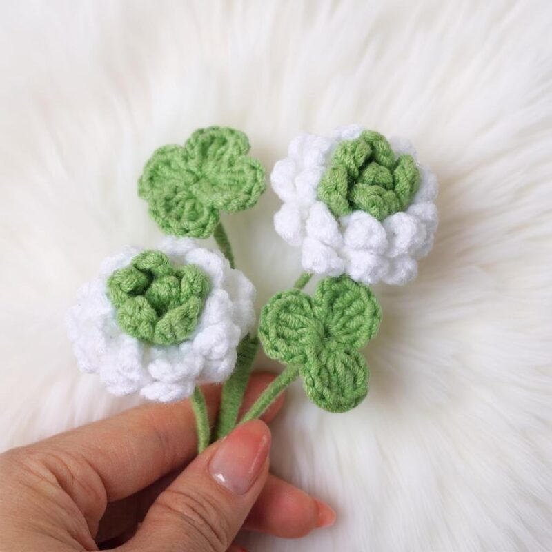 Clover Flowers Amigurumi Crochet Pattern - Charming DIY Handmade Decor - Instant Download PDF - Image 3