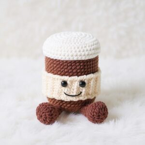 Coffee Cup Amigurumi Crochet Pattern - Cozy DIY Stuffed Toy - Instant Download PDF