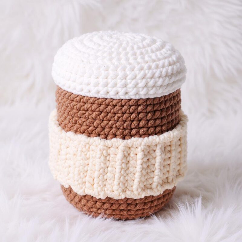Coffee Cup Amigurumi Crochet Pattern - Cozy DIY Stuffed Toy - Instant Download PDF - Image 5