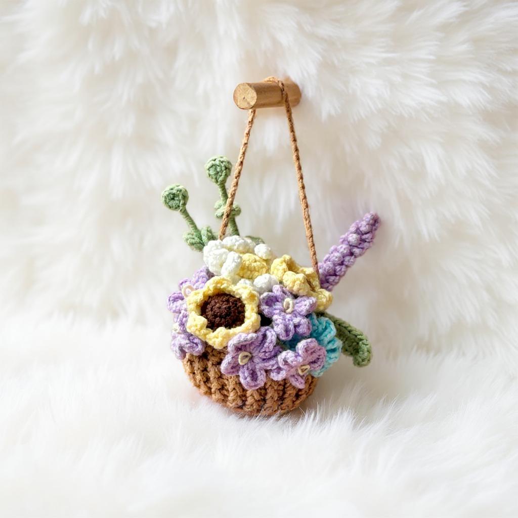 Bloom Basket Amigurumi Crochet Pattern - Colorful DIY Handmade Decor - Instant Download PDF - Image 2