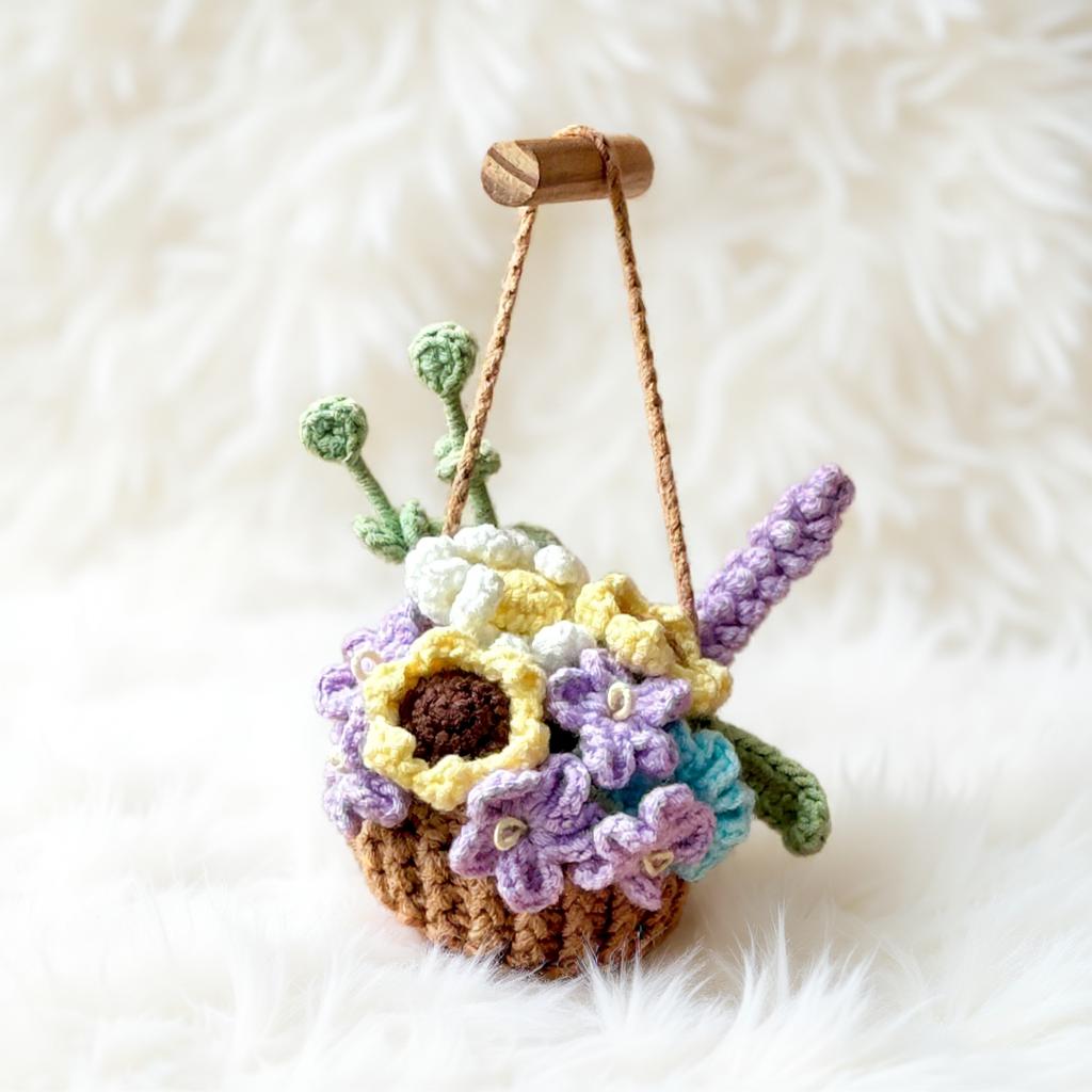 Bloom Basket Amigurumi Crochet Pattern - Colorful DIY Handmade Decor - Instant Download PDF - Image 3