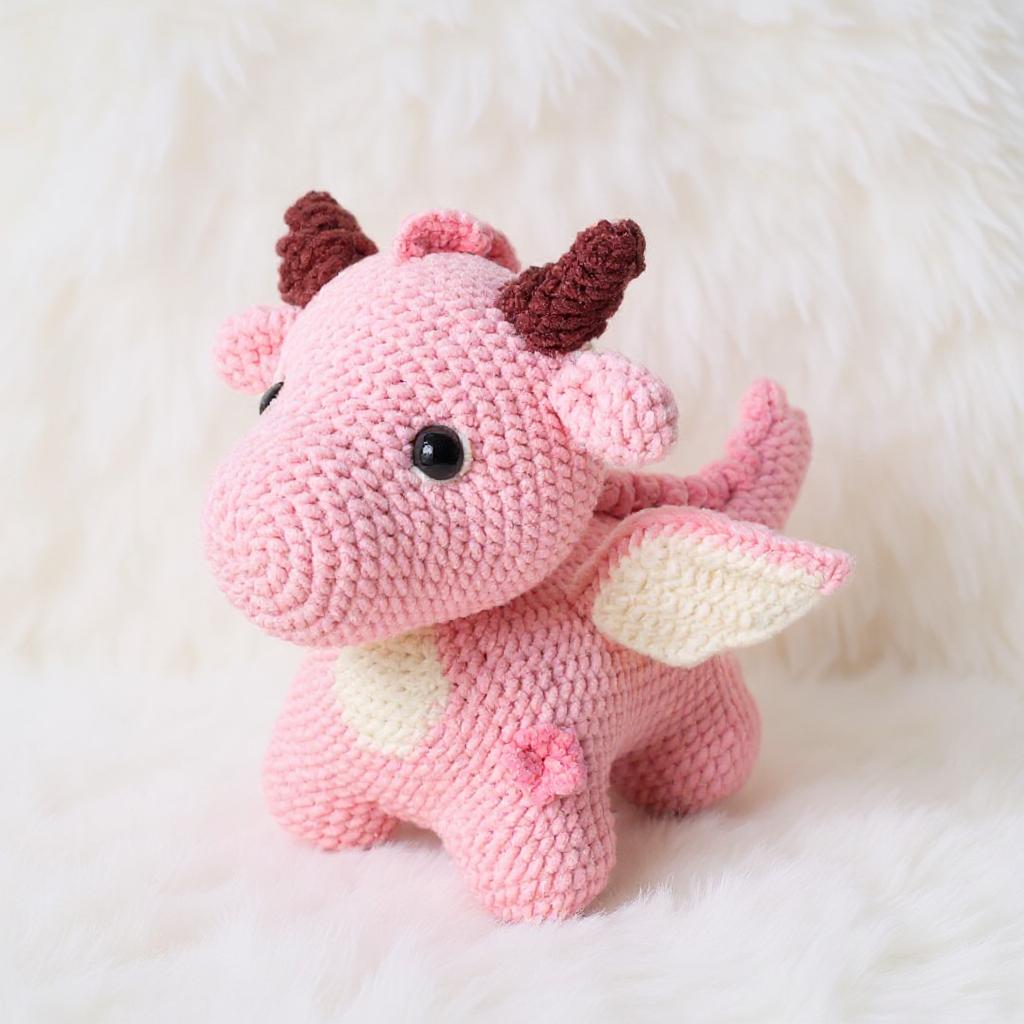 Dragon Amigurumi Crochet Pattern Bundle - Colorful DIY Stuffed Animal Toys - Instant Download PDF - Image 2