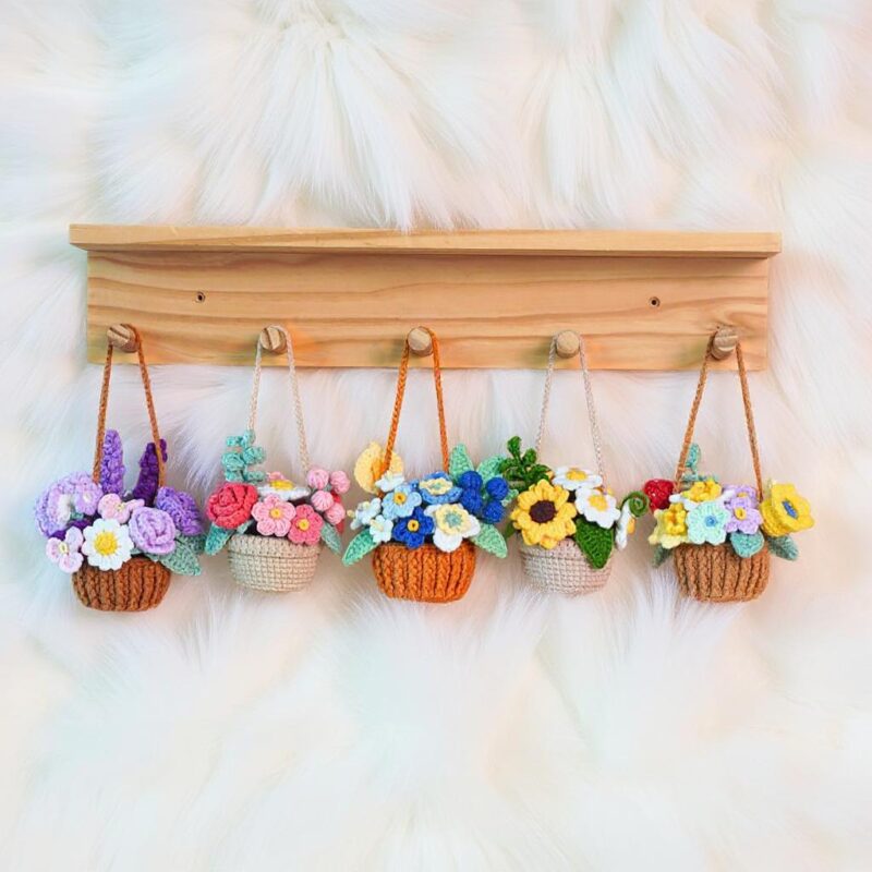 Colorful Radiance Baskets Crochet Pattern Bundle - Stylish DIY Home Decor Storage - Instant Download PDF