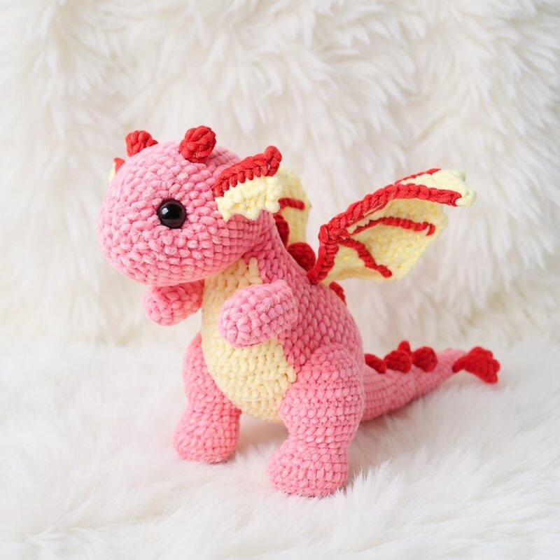 Rosie the Dragon & Baby Amigurumi Crochet Pattern - Adorable DIY Stuffed Animal Toy - Instant Download PDF - Image 2