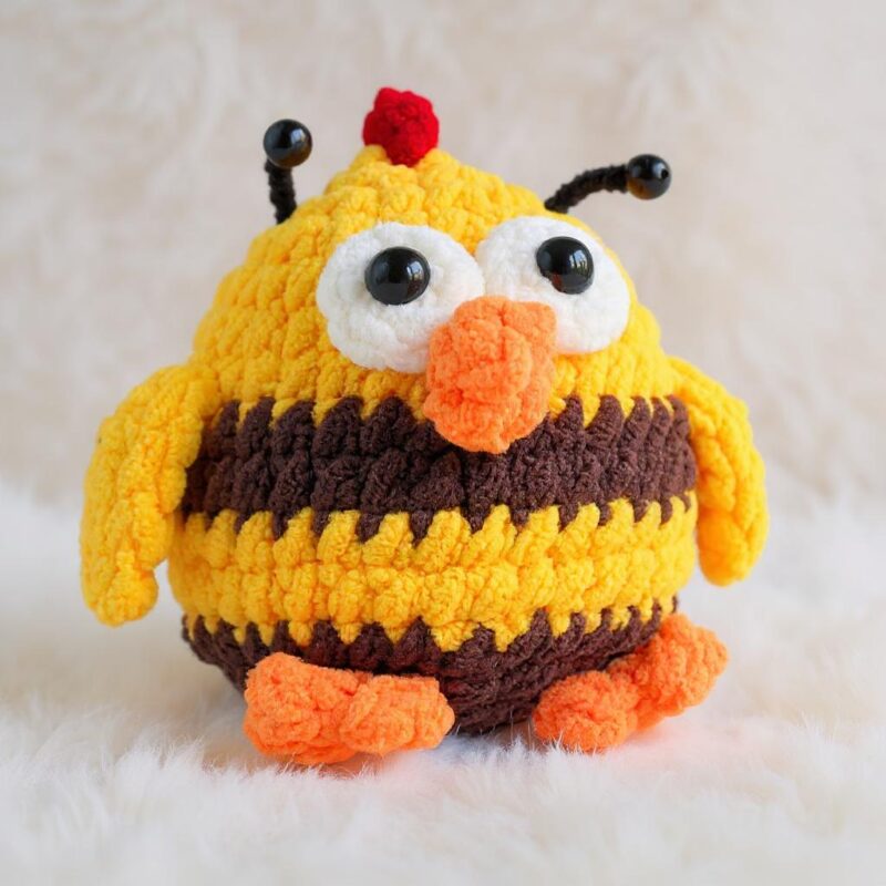 Funky Chicken Trio Amigurumi Crochet Pattern - Adorable DIY Stuffed Animal Toys - Instant Download PDF - Image 2