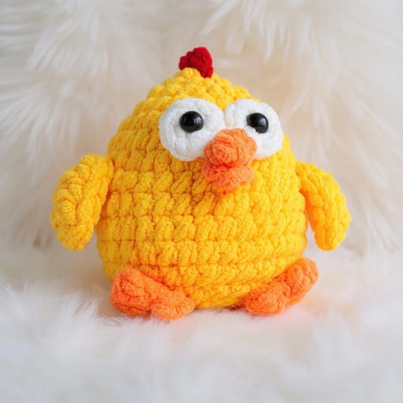 Funky Chicken Trio Amigurumi Crochet Pattern - Adorable DIY Stuffed Animal Toys - Instant Download PDF - Image 3