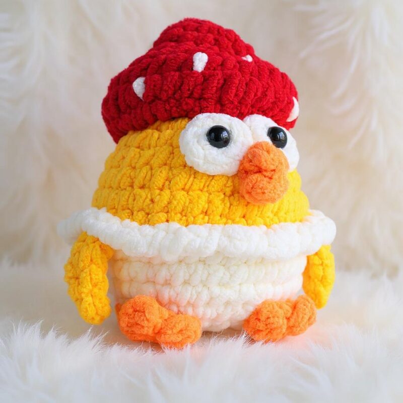 Funky Chicken Trio Amigurumi Crochet Pattern - Adorable DIY Stuffed Animal Toys - Instant Download PDF - Image 4