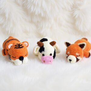 Sleepy Animals Amigurumi Crochet Pattern - Adorable 3-in-1 Bundle - DIY Stuffed Toys - Instant Download PDF