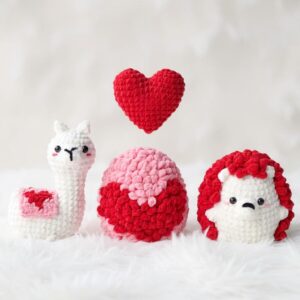 Valentine's Day Trio Amigurumi Crochet Pattern - Adorable DIY Handmade Gifts - Instant Download PDF