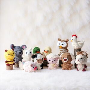 Farm Animal Amigurumi Crochet Pattern Bundle - Adorable DIY Stuffed Animal Toys - Instant Download PDF